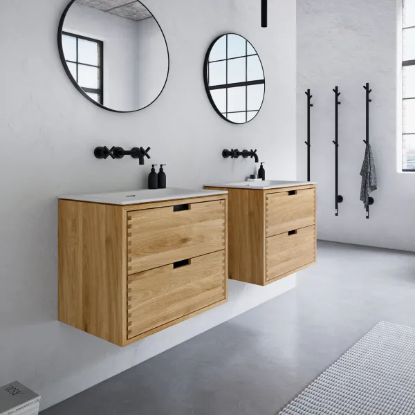 CPH Tapwork Soho 60 - Snekkermøbler i Natural Oak inkl. Mathvid SolidTec vask