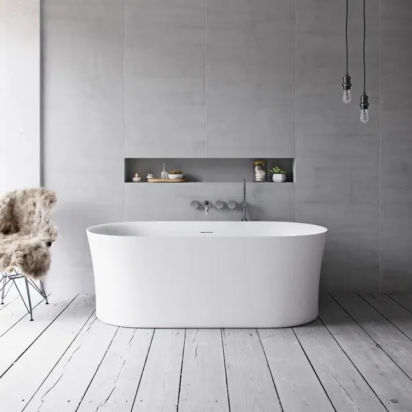 Curio Spa 170 - Velvære Spa badekar 170x80 cm, Blank hvit