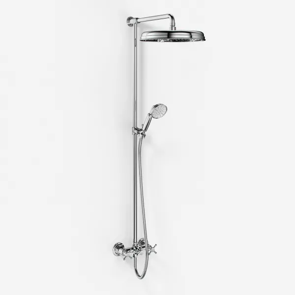 Hassel&Teudt HBR800 S02 - Dusjstangsett m/Ø31 cm. Rain DeLuxe m/EasyClean, Chrome