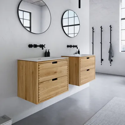 CPH Tapwork Soho 60 - Snekkermøbler i Natural Oak inkl. Mathvid SolidTec vask