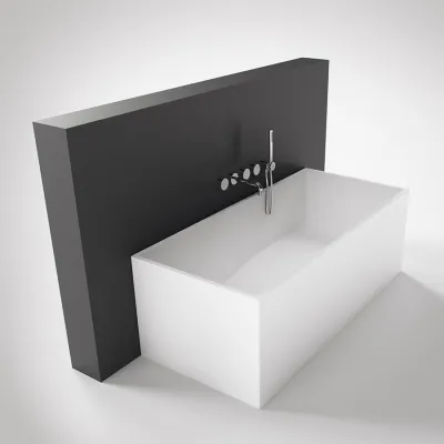 Frozen Tub 158 - Badekar 158x68, Solid Mathvid SolidTec®