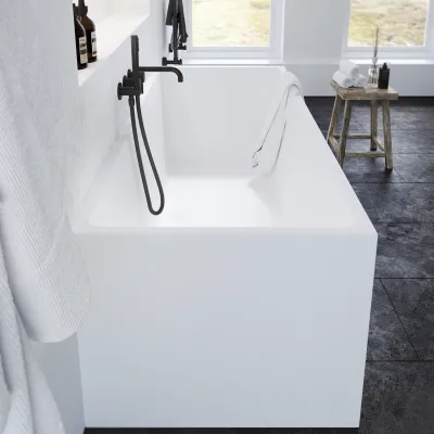 Frozen Tub 180 - Badekar 180x76, Solid Mathvid SolidTec®